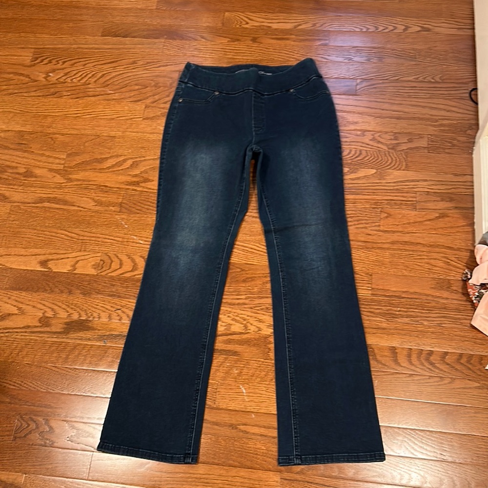 Chico’s pull on jeans.